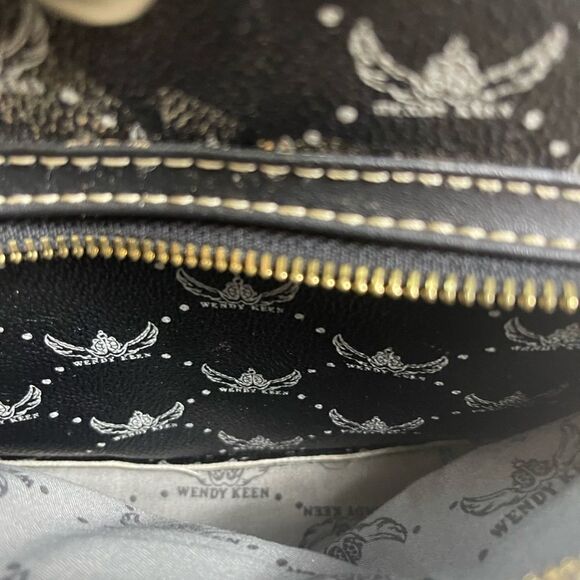 Wendy Keen Synthetic black and gray logo Backpack drawstring top closure. - Picture 12 of 16